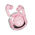 Wireless Bluetooth headset with 30mAh earbuds and 200mAh charging case, Type-C, digital display, five colours