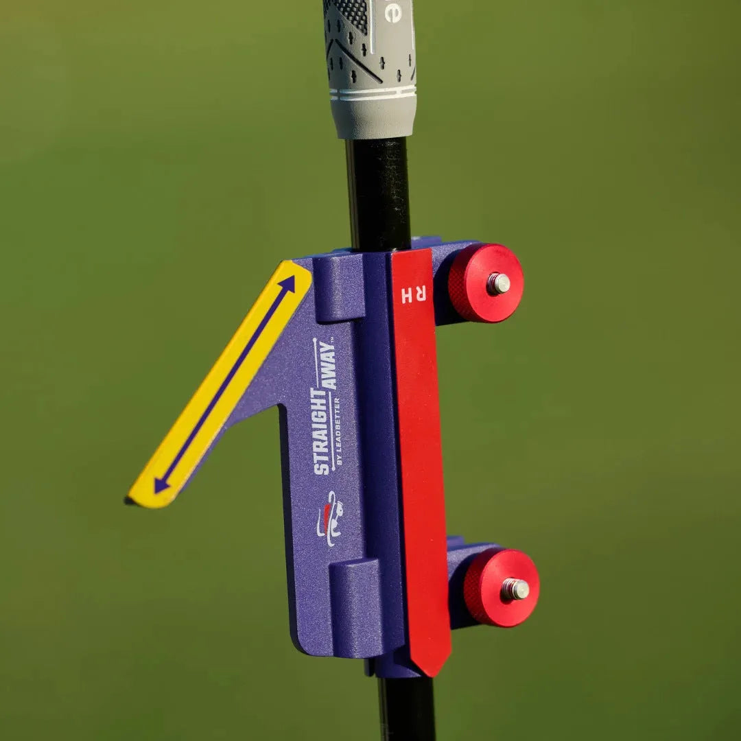 Plastic golf swing plane training simulator with colour options