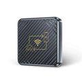 USB wireless CarPlay and Android Auto adapter box in gold and white colours