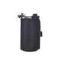 Black adjustable Oxford cloth insulated bottle cover with PU lining for outdoor use
