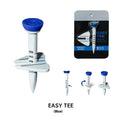 Golf ball alignment tee nail can aid in silicone reinforced plastic, available in red green blue orange