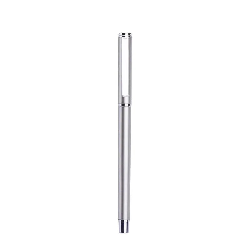 1201 metal gel ink pen with 0.5mm tip and black refill, 140mm length