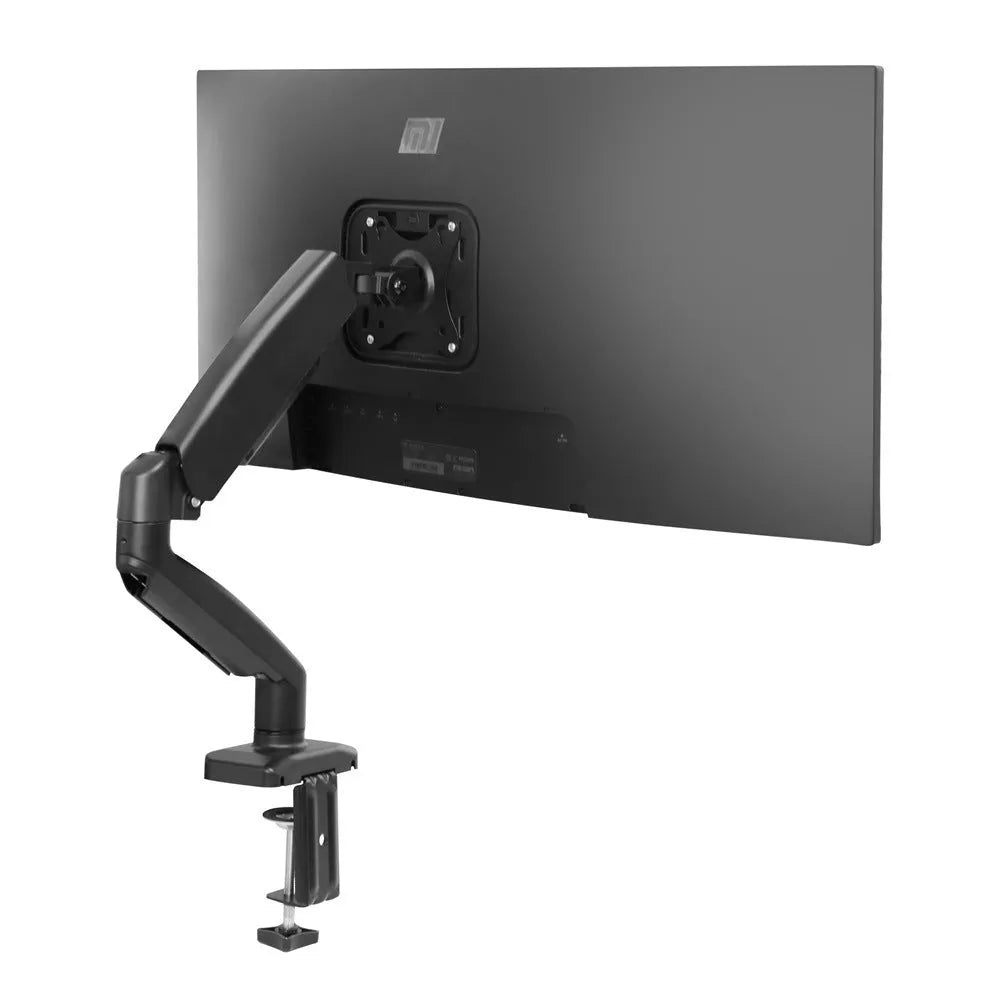 Black and white rotating telescopic LCD screen bracket table mount for general displays