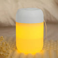 White cylindrical USB-powered mini humidifier with aromatherapy function for essential oils