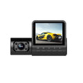 Black car recorder with 1080P HD recording, 170-degree wide-angle lens, and touch controls