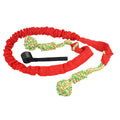 Cotton thread dog tug of war rope toy in red, grey, and black colour options