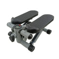 Silver grey hydraulic pedal exercise machine for waist slimming and home fitness