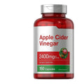 Bottle of apple vinegar capsules dietary supplement containing 150 capsules