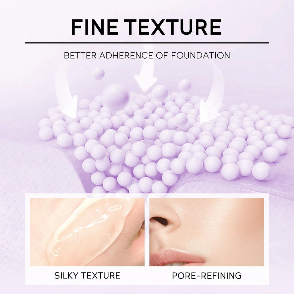 30g colour-correcting makeup primer in green, pink and purple shades