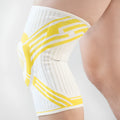 Adult cotton knee pads in blue colour for basketball and running sports protection