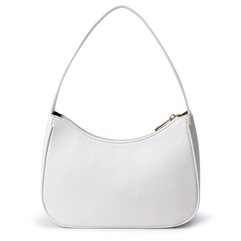 Simple retro waterproof shoulder bag in PU leather with adjustable strap