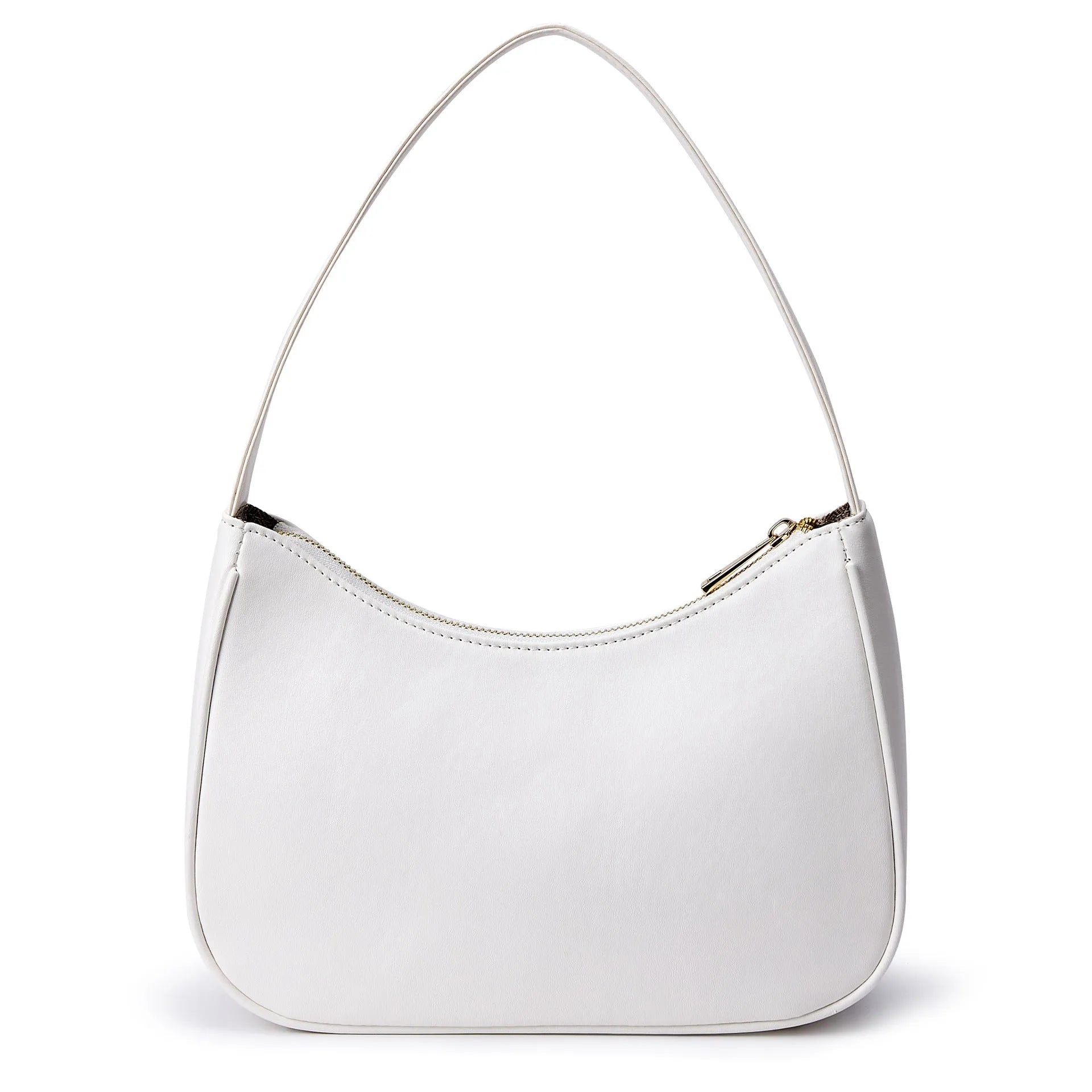 Simple retro waterproof shoulder bag in PU leather with adjustable strap