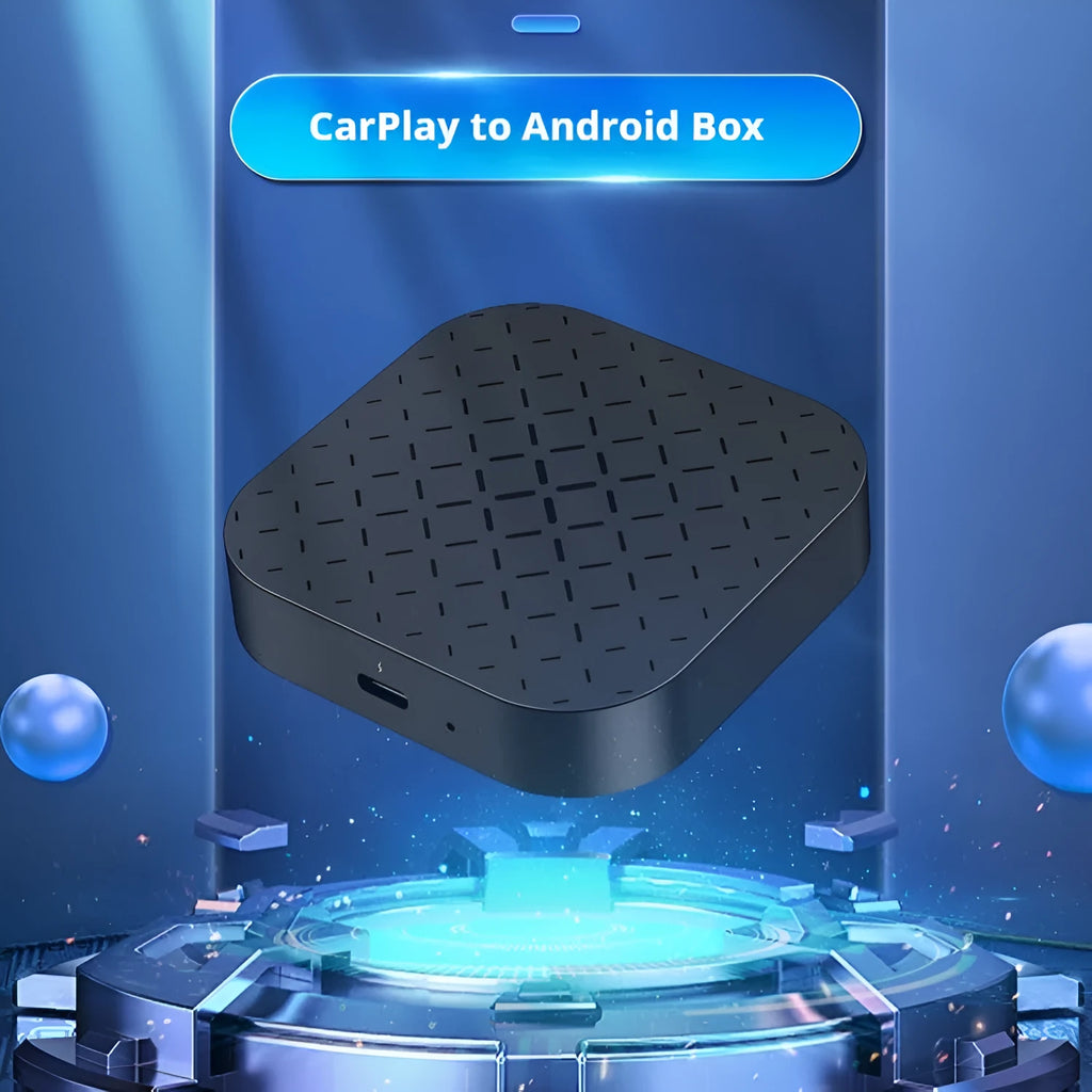 Black Box Car System Android wired to wireless CarPlay smart box with ABS PC casing