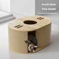 Small cat climbing frame in corrugated paper tunnel nest style 57x39x27.5cm simple indoor design