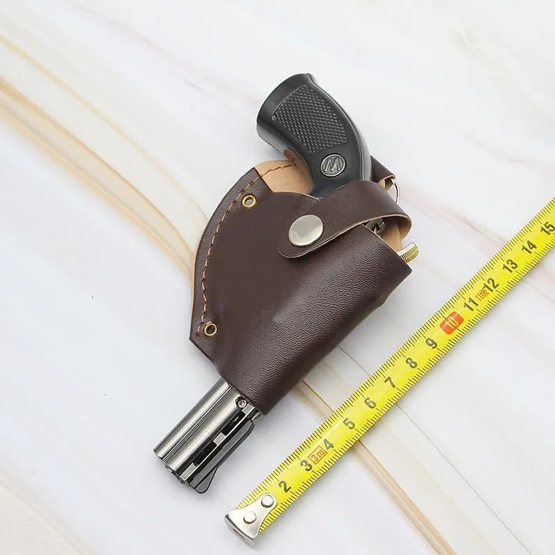 Inflatable windproof metal lighter with direct flame in black or gold, one lighter included