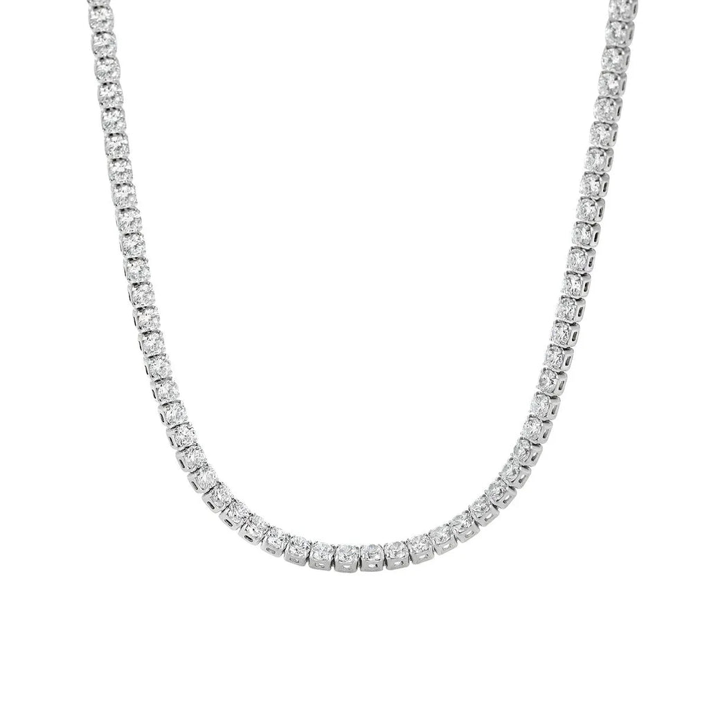 Women's sterling silver necklace with diamond-cut round pendant on fine chain