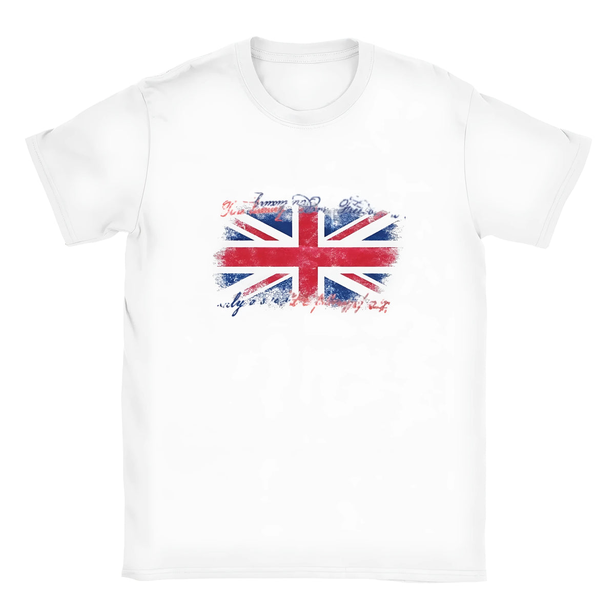 White men's 3D digital print casual round neck short sleeve t-shirt, loose fit pullover on model