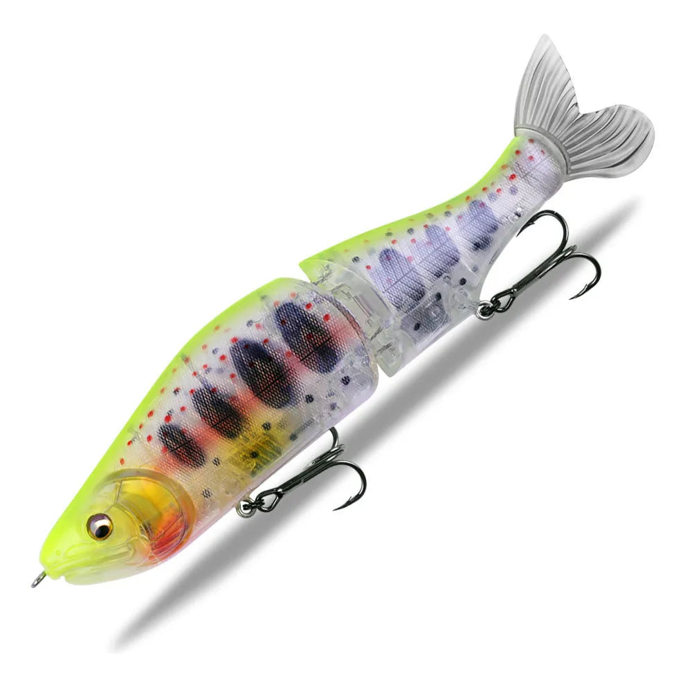 185mm plastic fishing lure for bass with swimming action and multiple colour options
