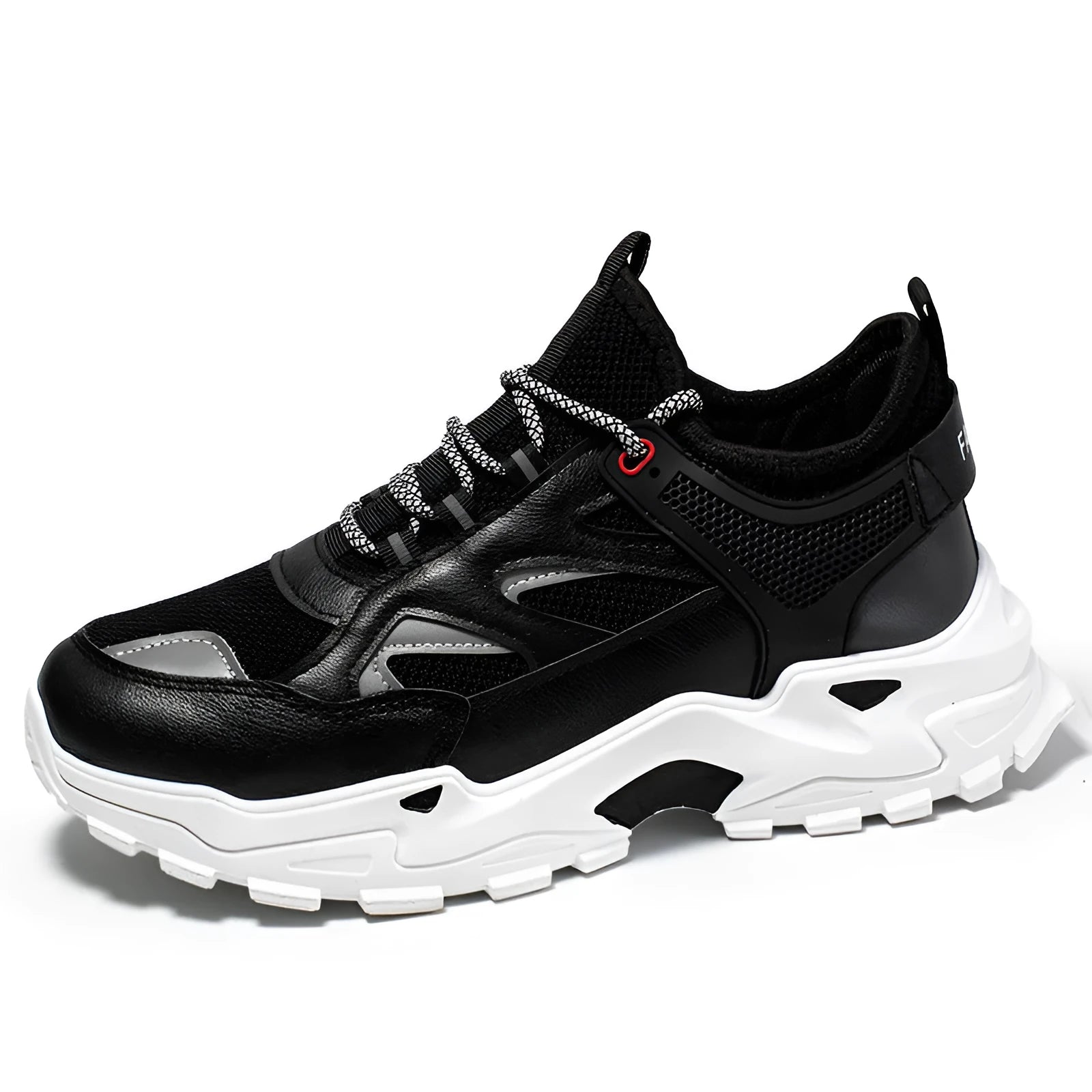 Four Seasons Sports Daddy Shoes Mesh Leather Casual Sneakers Breathable Lightweight Walking Shoes for Men and Women White Black Grey Multiple Sizes 34-44 UK