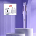 Automatic hair curler with 32mm ceramic-coated barrel in white colour variant with pink accents