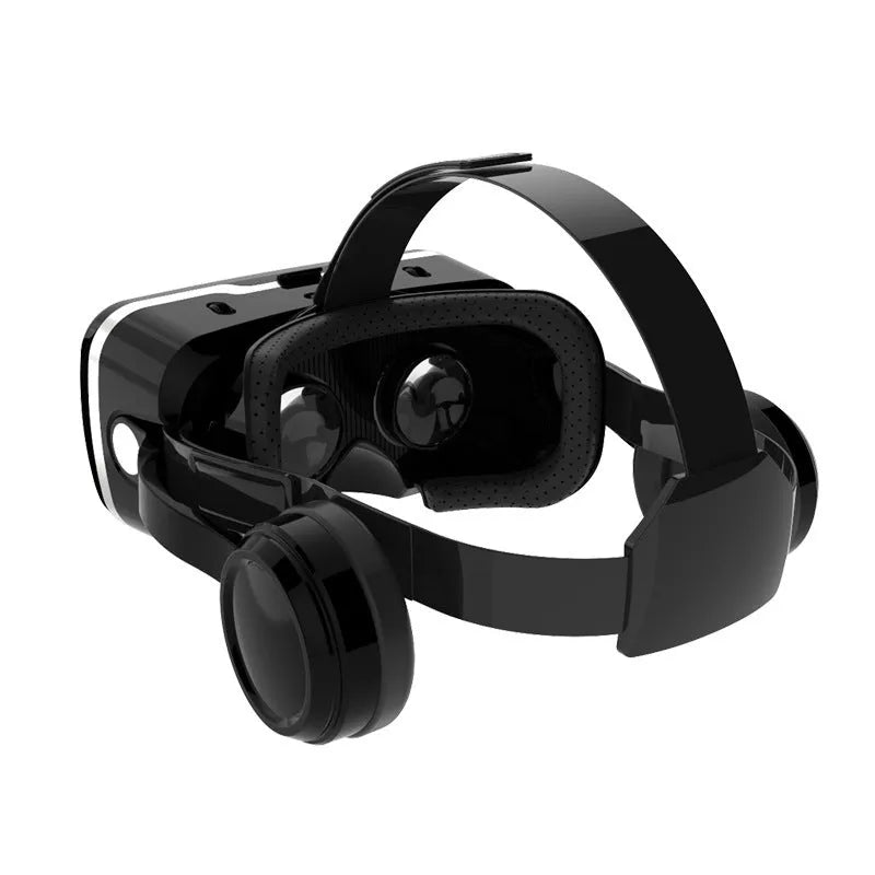 7th generation VR virtual reality game glasses in G04EA plus-sized version with plastic frame and head strap