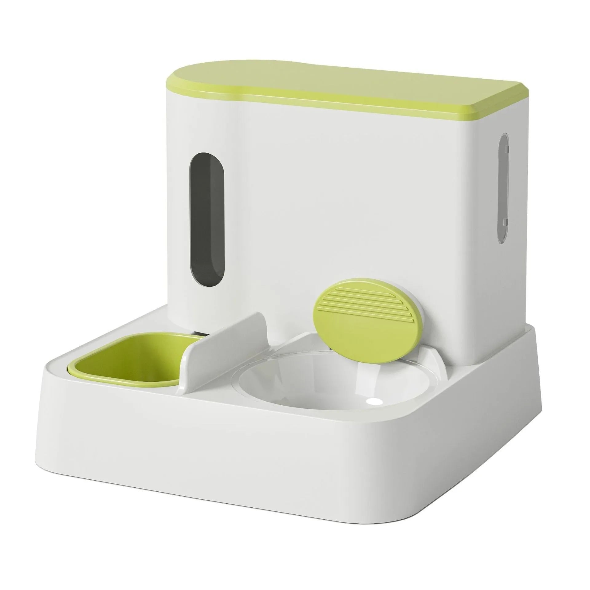 Cat automatic pet feeder with integrated water dispenser in multiple colour options