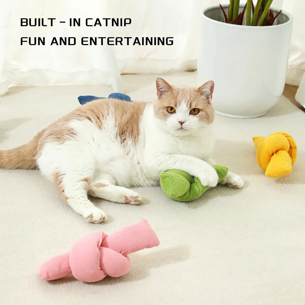 White knotted cotton dog rope toy for tug games and dental care