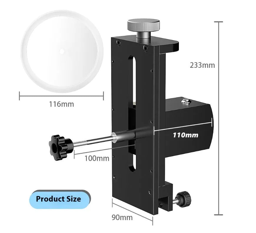 Ultrasonic cleaning machine with disc holder bracket and temperature control display