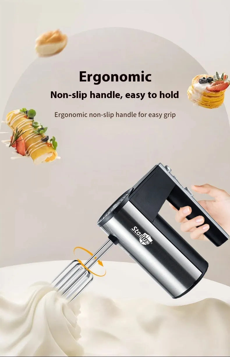 SL-25209 colour 500W electric hand mixer with five speed settings for baking
