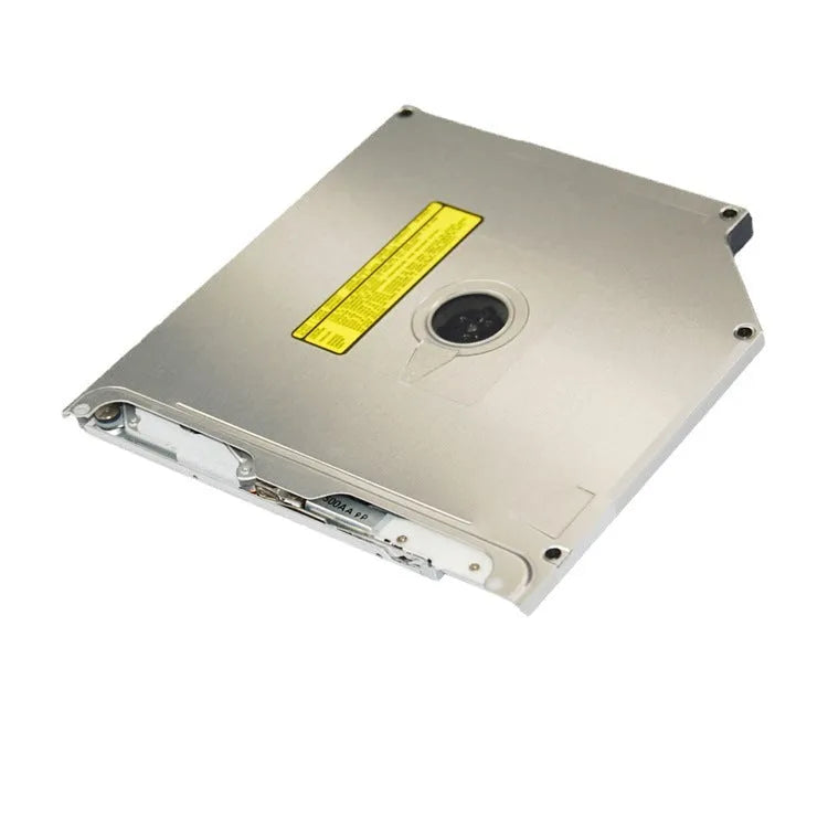 Silver MacBook Pro 13 built-in SuperDrive optical drive replacement component with SATA connector