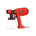 Electric Spray Gun Painting Tool 450W Paint Spraying Machine with 0.8/1.8/2.5mm Nozzles 26.5x16.5x19.5cm Red EU Plug for Home DIY Furniture Painting