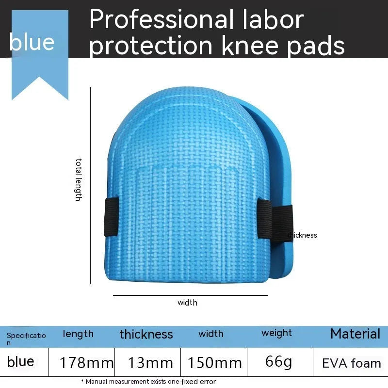 Pair of EVA foam kneepads with 11mm thickness for auto repair and construction work