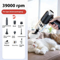 Handheld wireless pet vacuum cleaner with attachments for cat and dog fur removal