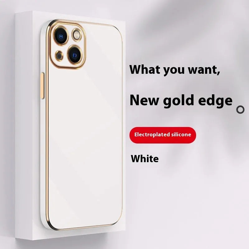 Simple 6D straight edge electroplated TPU case for iPhone 16 shown in mint green colour.