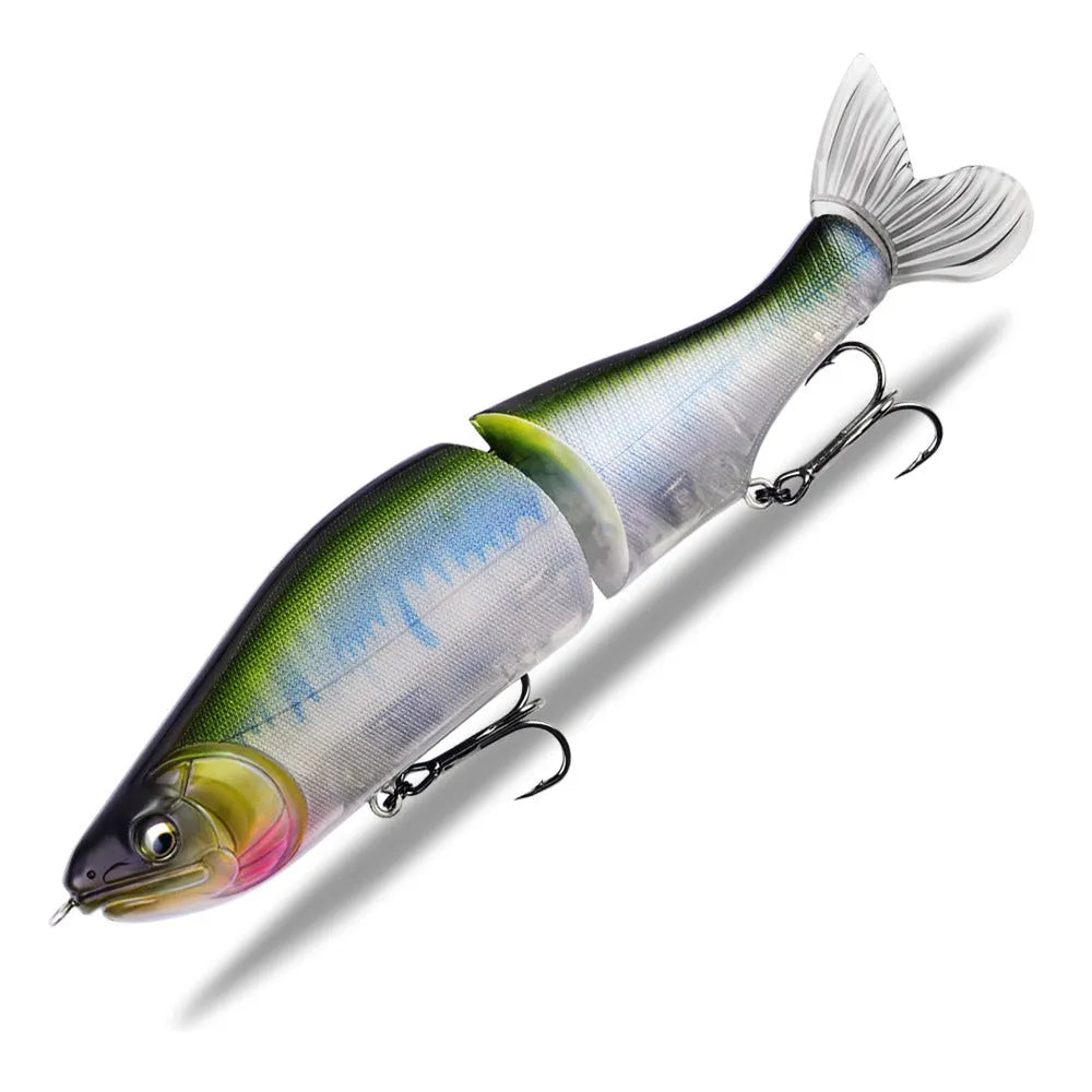 185mm plastic fishing lure for bass with swimming action and multiple colour options