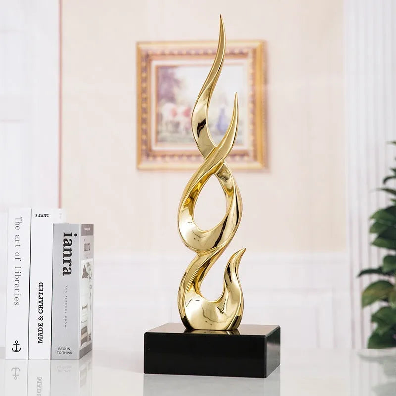 Festival high-rise decoration craft in plastic resin with modern simple style