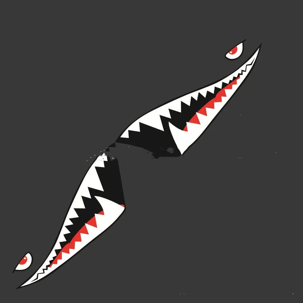 Shark design car body sticker vinyl wrap for vehicle customisation in two size options