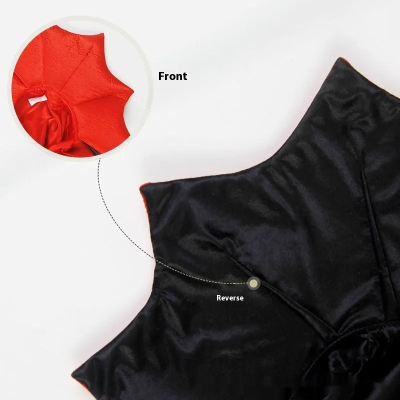 Black and red Halloween pet clothes for cats and dogs with polyester construction