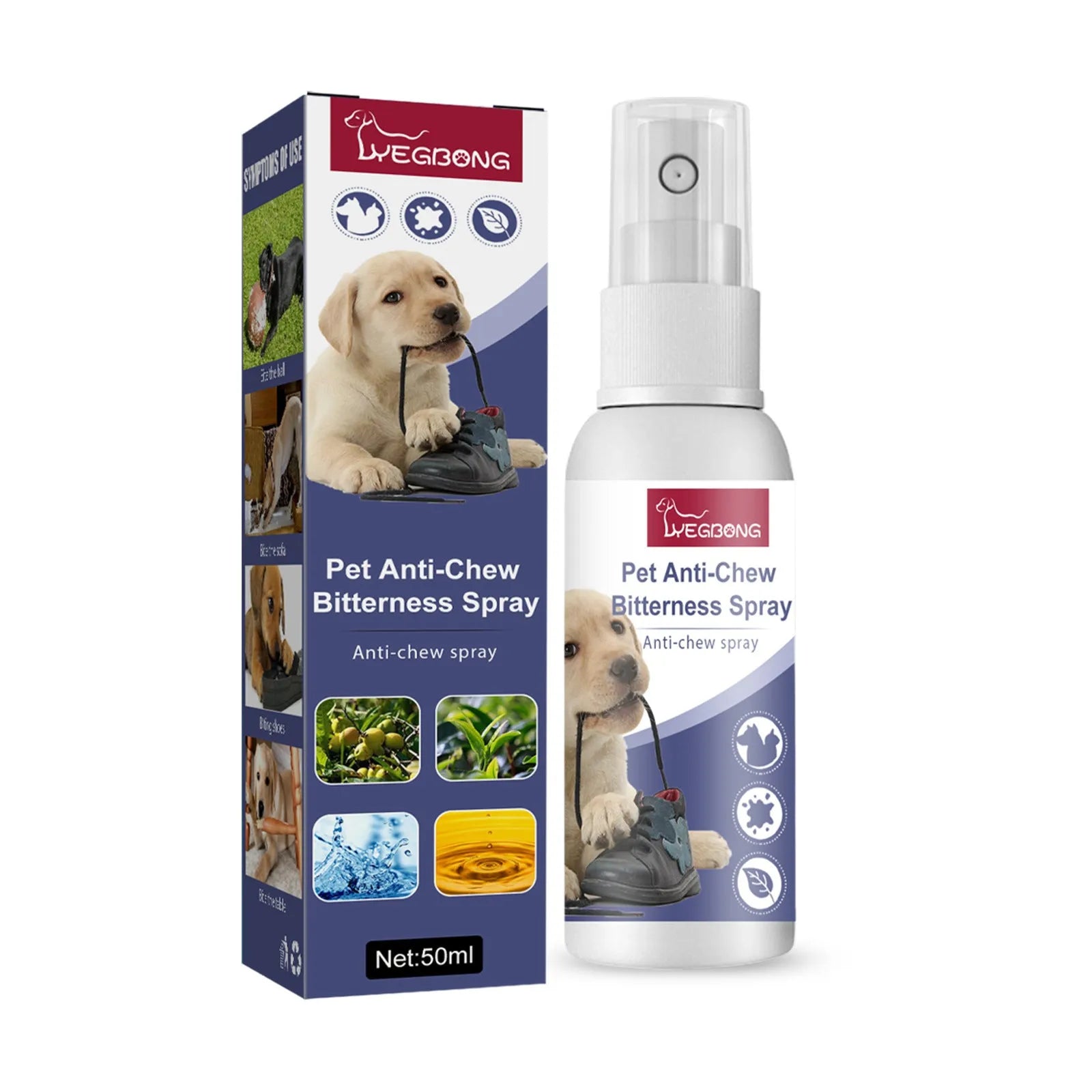 Pet bitter anti-bite spray 50ml boxed dog scratching sofa deterrent