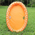 Inflatable dog pool float with 210D Oxford cloth and PVC liner, 135x90x15cm, for dogs under 40kg