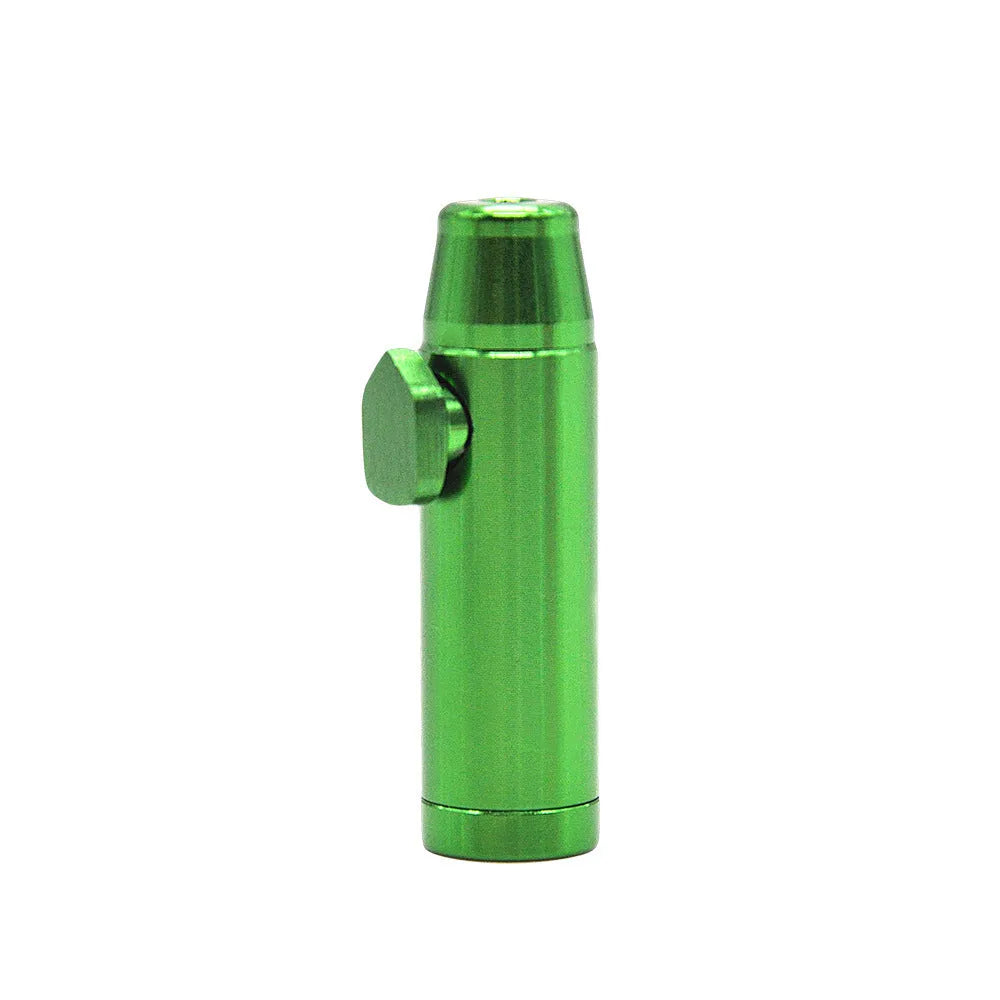 Aluminium alloy metal pipe cigarette holder with 53mm flat head in seven colour options