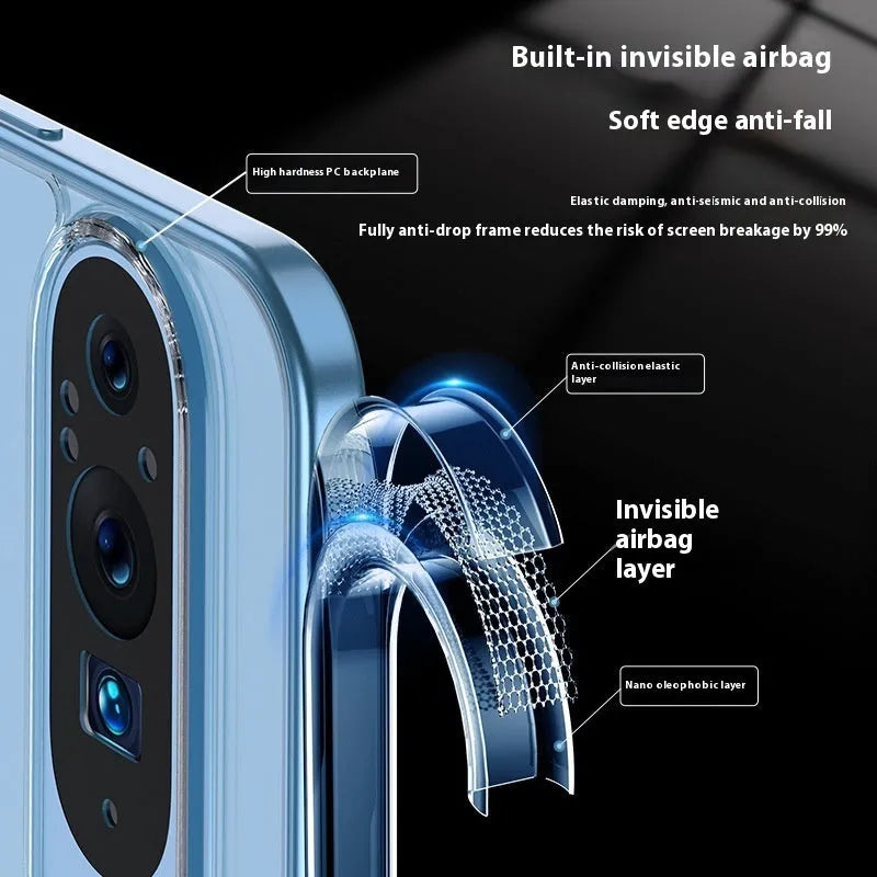 Simple transparent frosted drop-resistant TPU PC phone case for Google Pixel 8 Pro