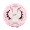 Reusable waterproof false eyelashes set with glue-free band in styles LZ03, LZ04, LZ05, LZ08, LZ14.