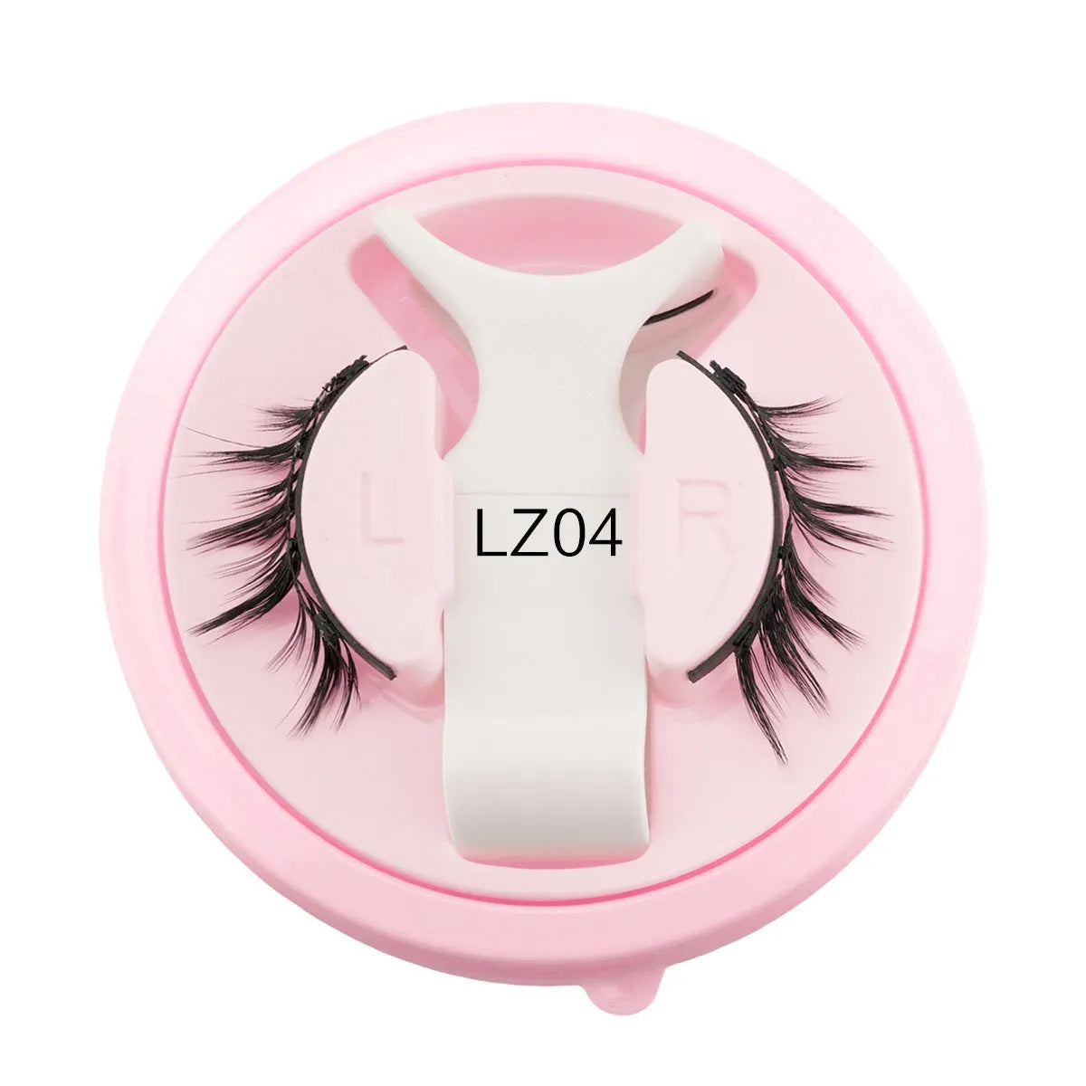 Reusable waterproof false eyelashes set with glue-free band in styles LZ03, LZ04, LZ05, LZ08, LZ14.