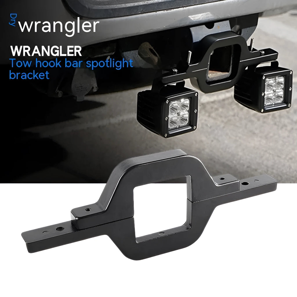 Black aluminium alloy LED reverse lamp bracket for Jeep Wrangler off-road vehicles