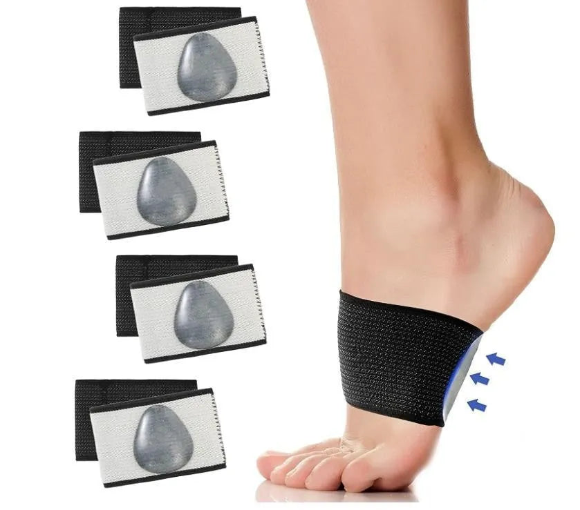 Elastic foot bandage cover with arch support in heart style and ordinary style colours