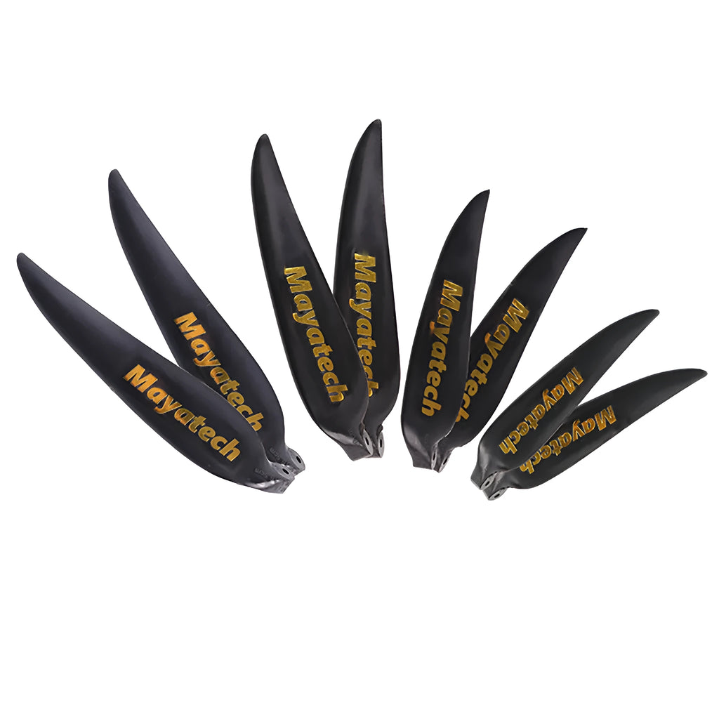 Black PE plastic folding paddle fitting measuring 12x6.5cm for model suspension systems