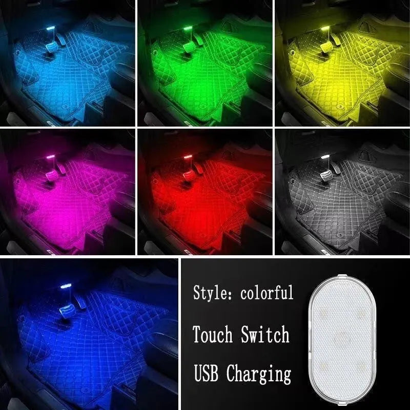 LED car interior touch induction retrofit reading night lamp with aluminium base plate