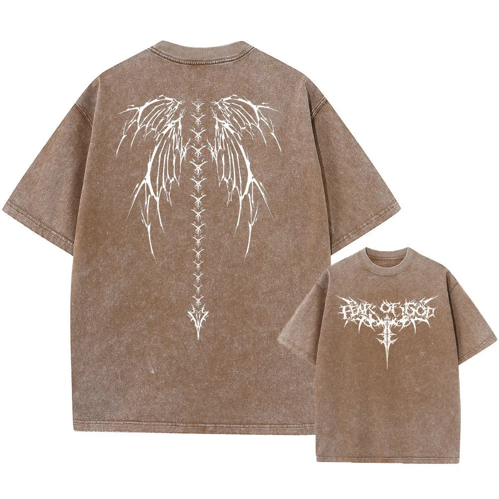 Men's oversized loose fit cotton T-shirt with drop shoulder short sleeves in various colours
