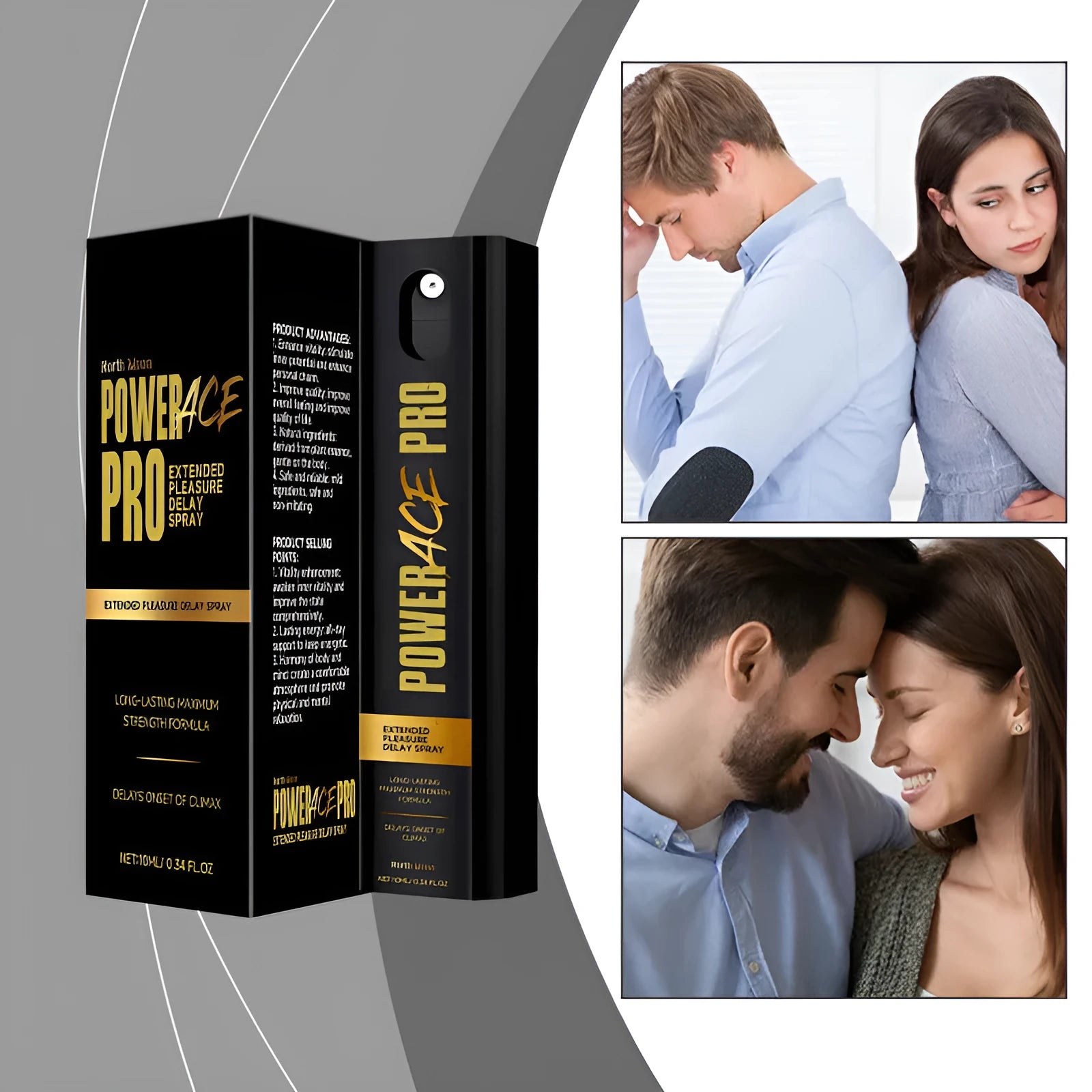 Men's compact 10ml body spray bottle with botanical extract formula, measuring 2.6cm by 2.6cm by 9.3cm.